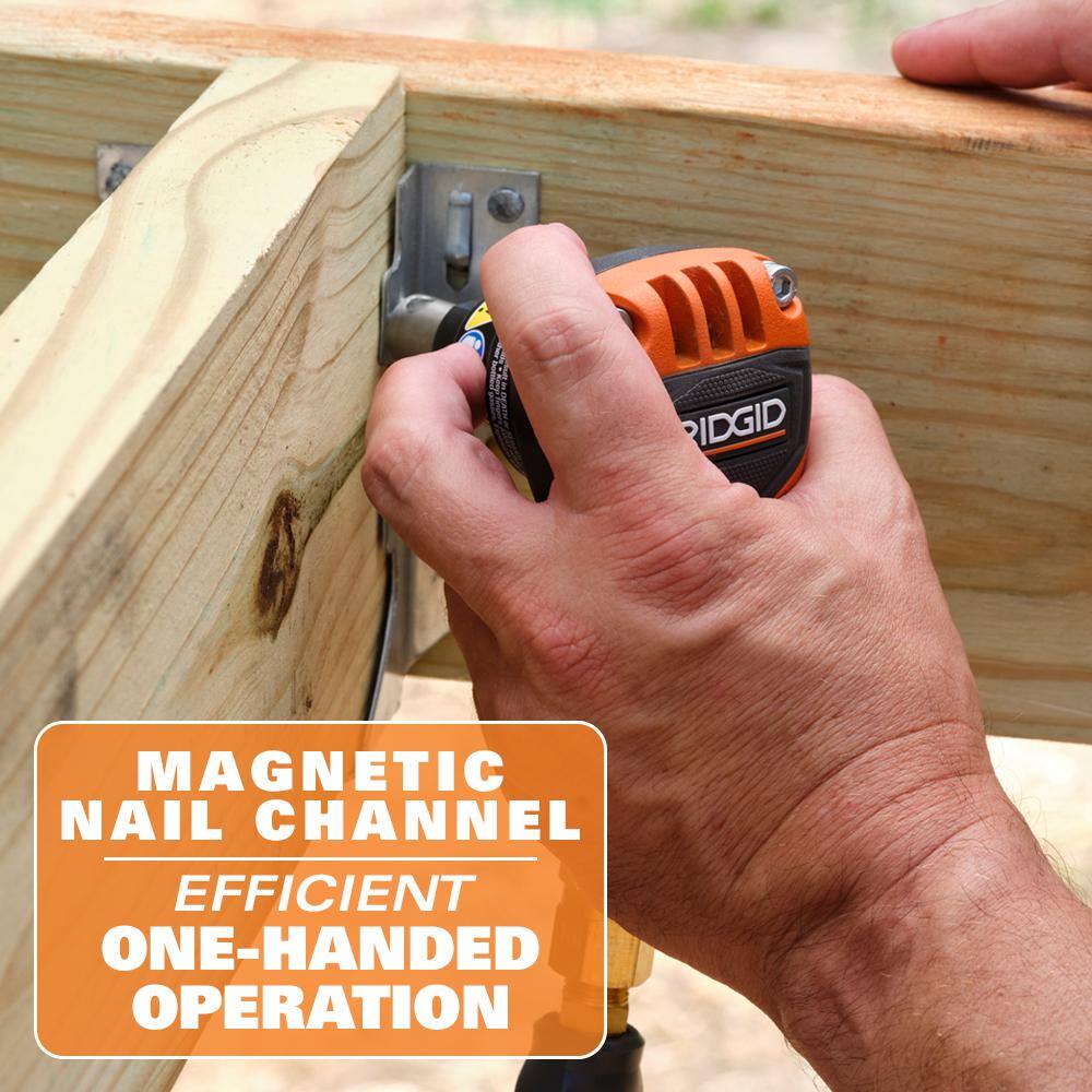 RIDGID Pneumatic 3-1/2 in. Mini Palm Nailer
