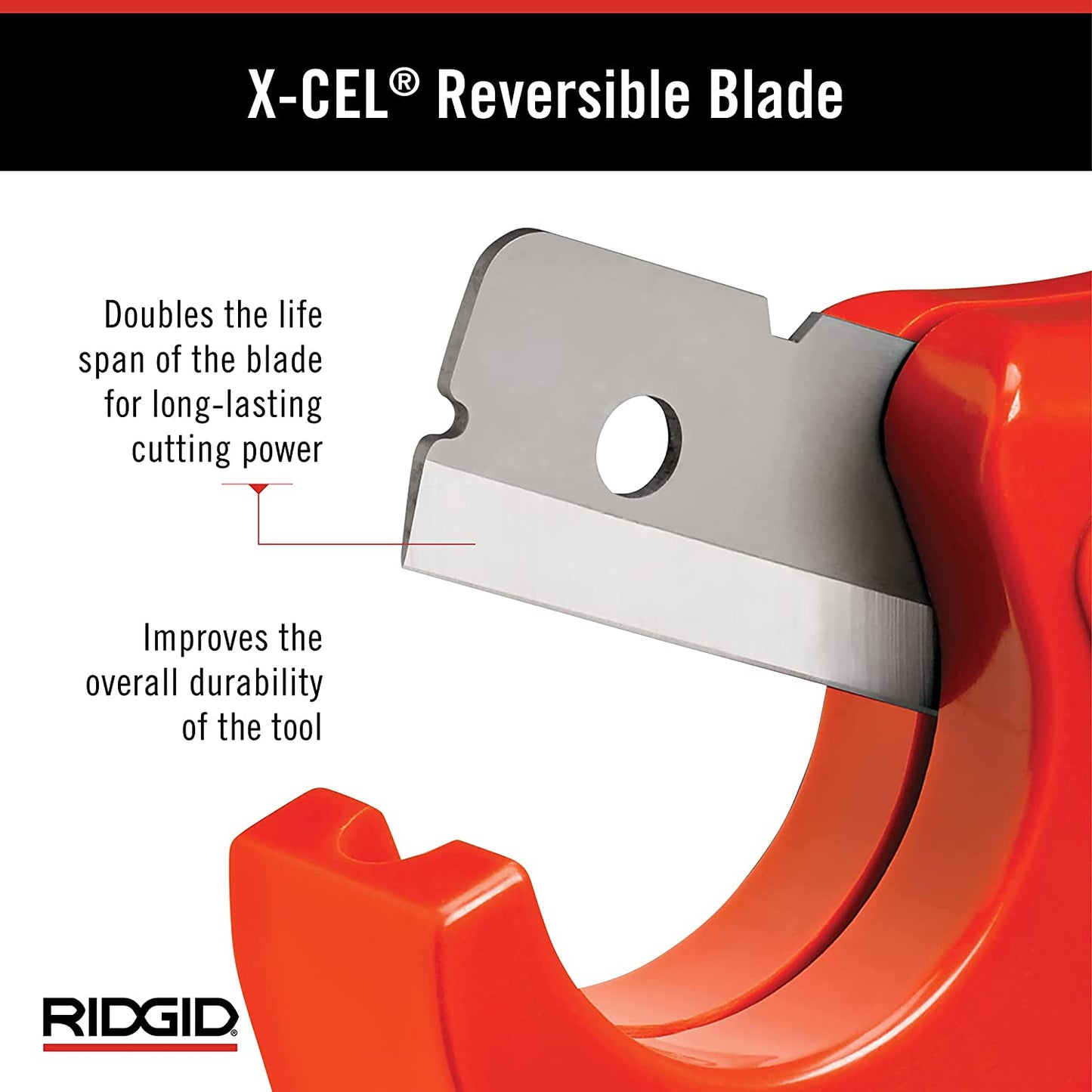 RIDGID 1/8 in. - 1-5/8 in. PC-1250 PEX and Vinyl Tubing Cutting Tool, Single Stroke Scissor Style Cut with Reversible Blade