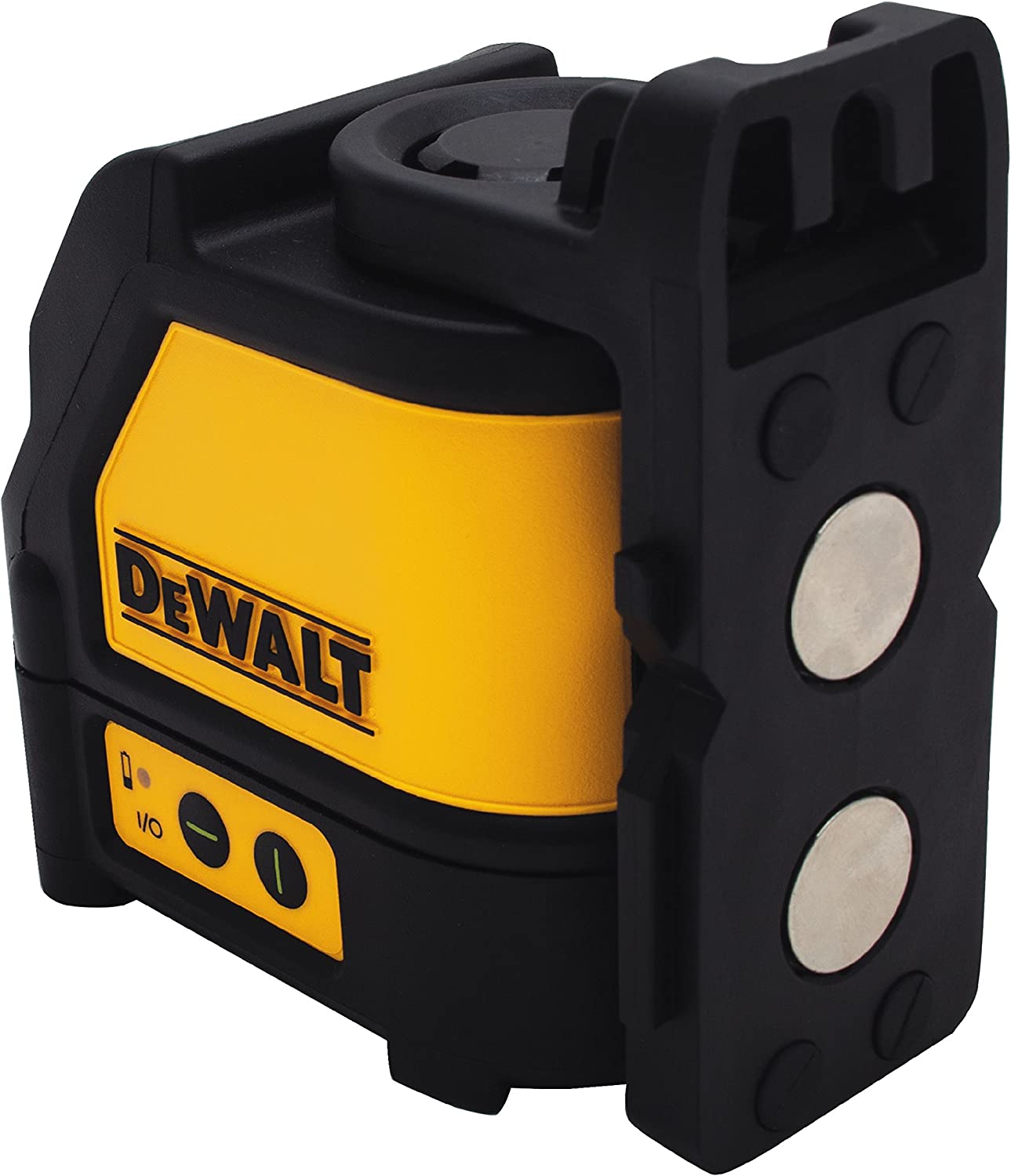 DEWALT 100 ft. Green Self-Leveling Cross Line Laser Level with (3) AA Batteries & Case