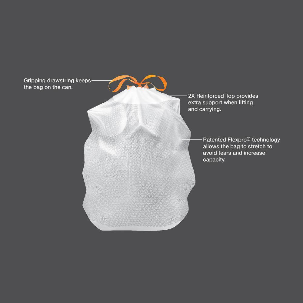 HDX 13 Gallon Scented Flex Drawstring Kitchen Trash Bags (140-Count)