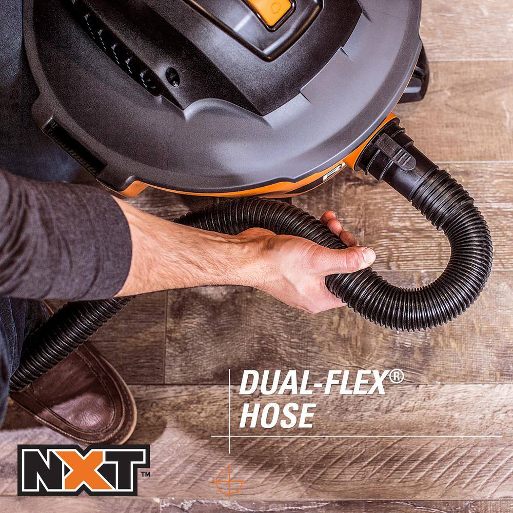 RIDGID 6 Gallon 3.5 Peak HP NXT Wet/Dry Shop Vacuum with Filter, Hose, Wands, Utility Nozzle, Crevice Tool and Dusting Brush