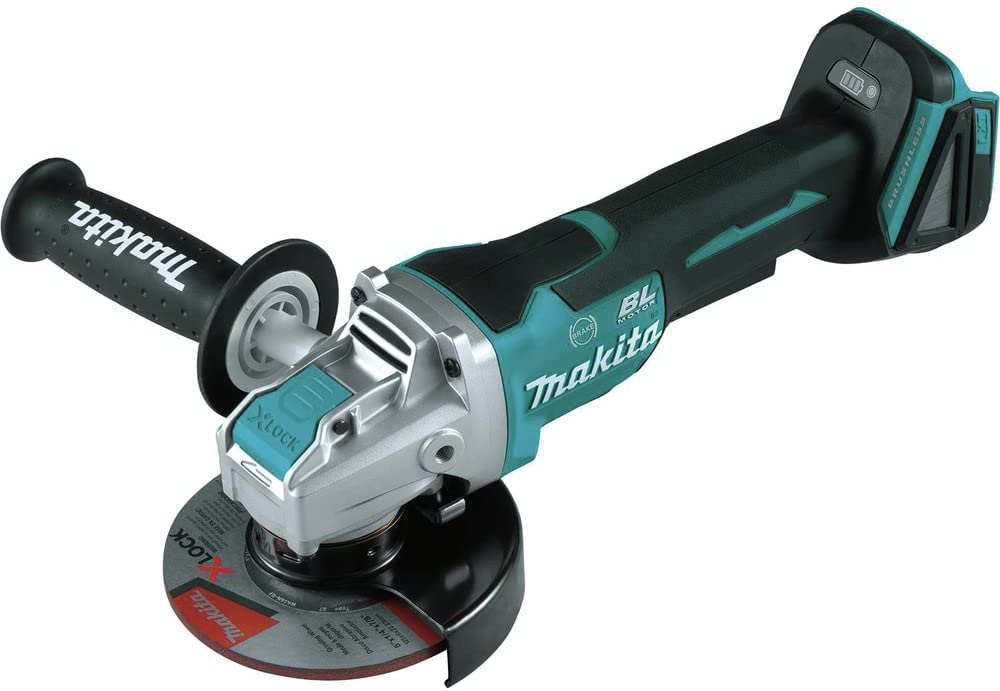 Makita 18V LXT Lithium-Ion Brushless Cordless 4-1/2 in./5 in. Paddle Switch X-LOCK Angle Grinder with AFT, Tool Only