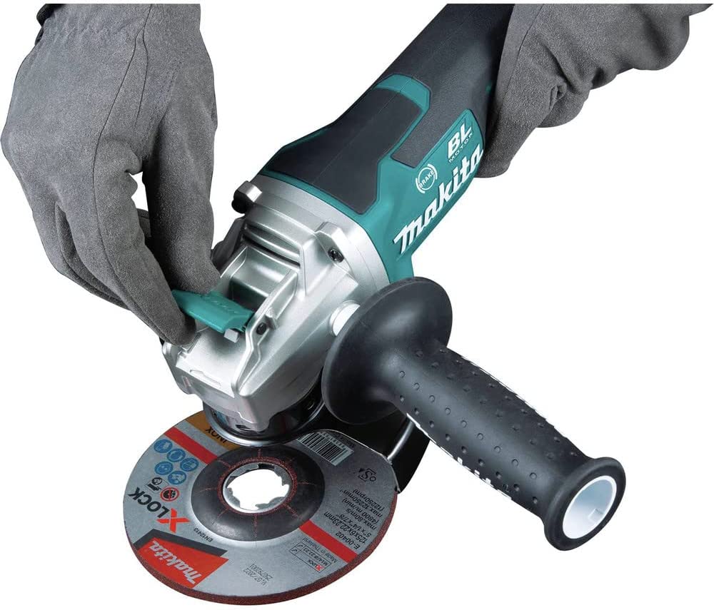 Makita 18V LXT Lithium-Ion Brushless Cordless 4-1/2 in./5 in. Paddle Switch X-LOCK Angle Grinder with AFT, Tool Only