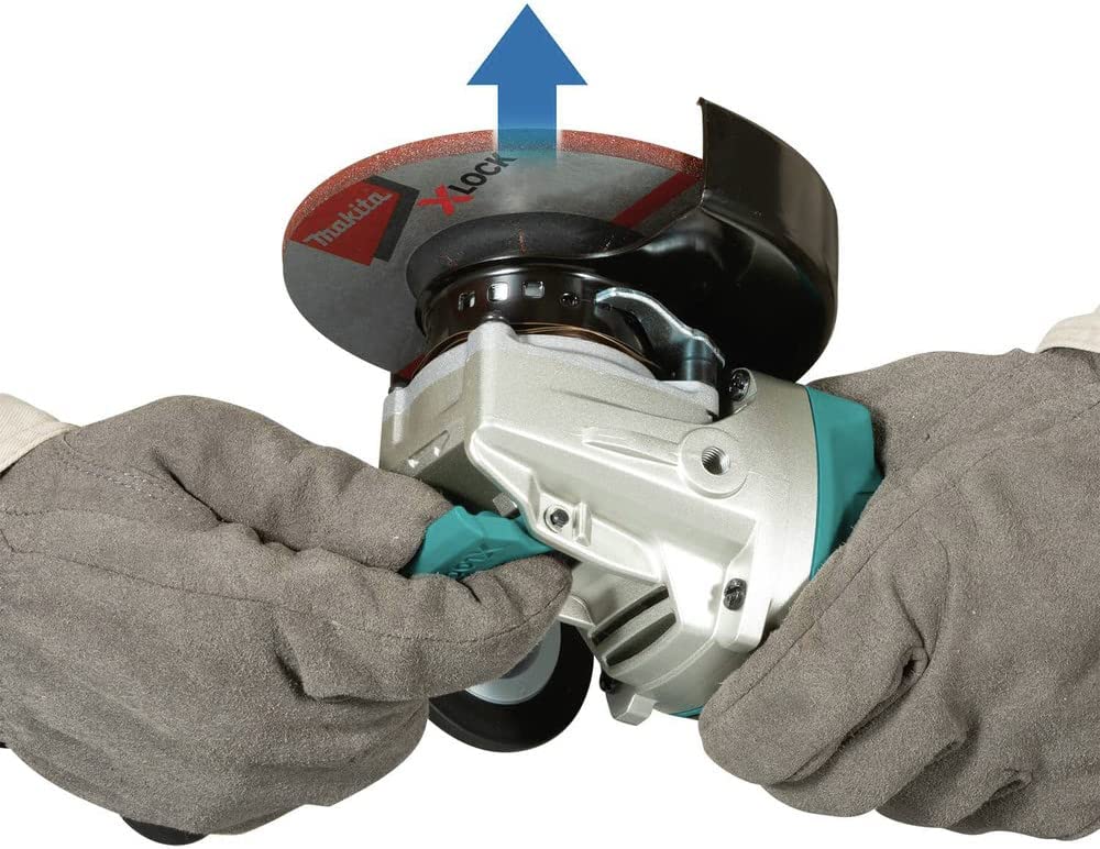Makita 18V LXT Lithium-Ion Brushless Cordless 4-1/2 in./5 in. Paddle Switch X-LOCK Angle Grinder with AFT, Tool Only