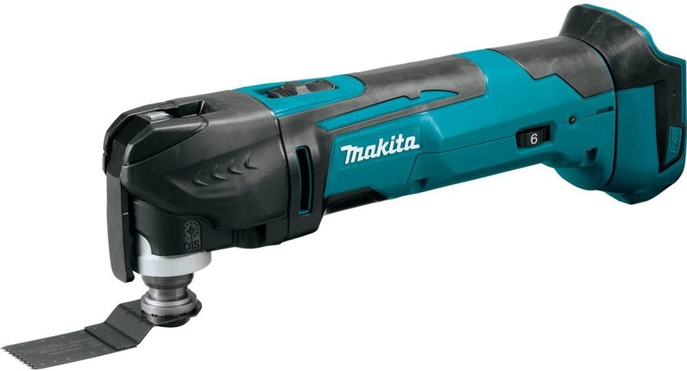 Makita 18V LXT Lithium-Ion Cordless Variable Speed Oscillating Multi-Tool (Tool-Only) With Blade and Accessory Adapters