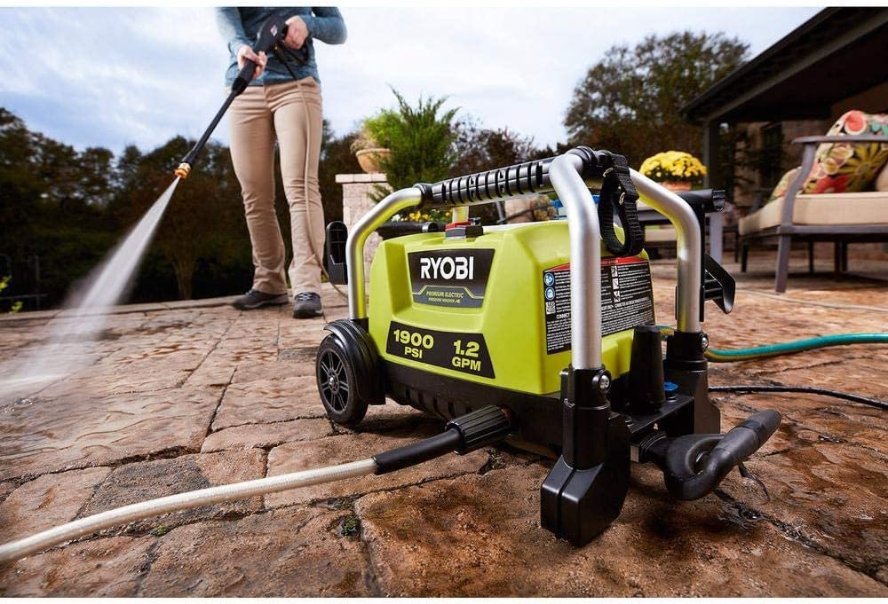 RYOBI 1900 PSI 1.2 GPM Cold Water Wheeled Corded Electric Pressure Washer