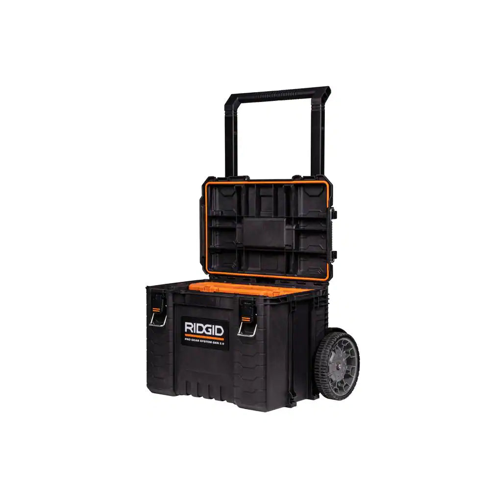 RIDGID 2.0 Pro Gear System 25 in. All Terrain Rolling Tool Cart