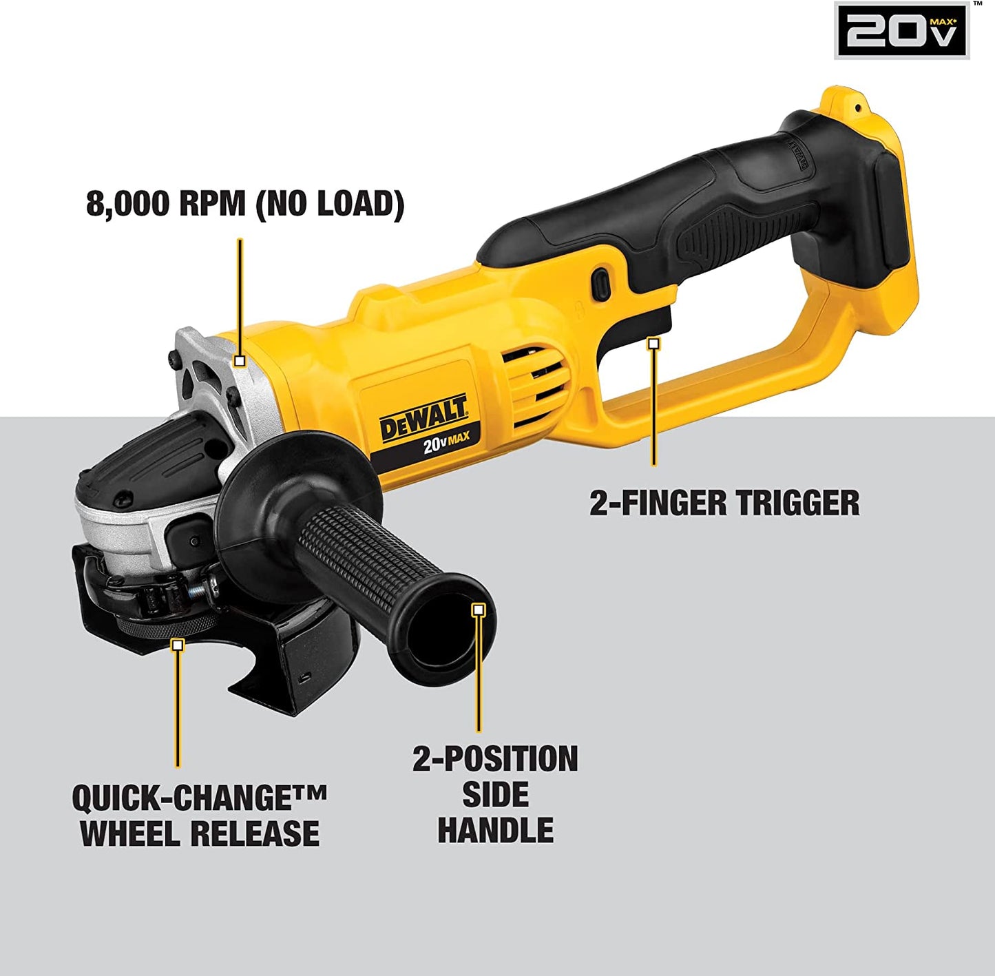 DEWALT  20V MAX Cordless 4.5 in. - 5 in. Grinder (Tool Only)