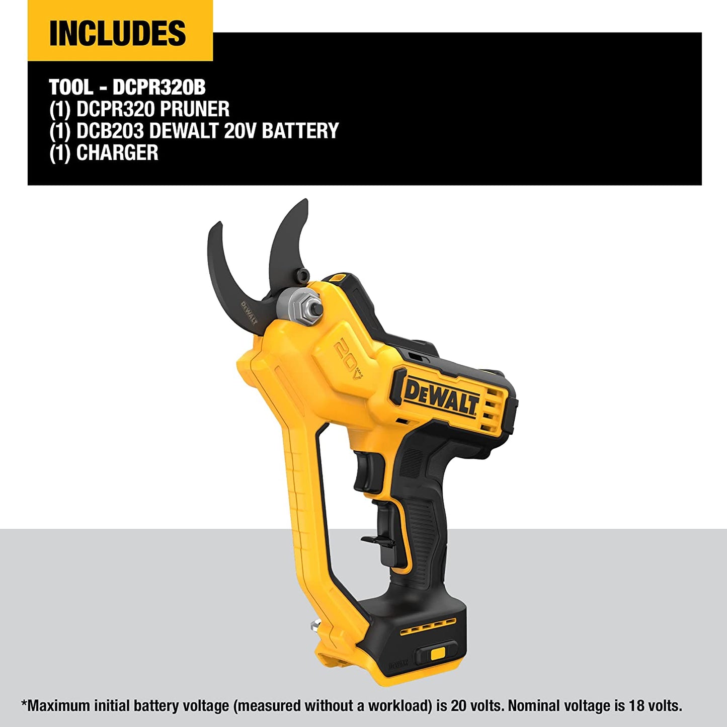 DEWALT 20V MAX Cordless Battery Powered Pruner (Tool Only)