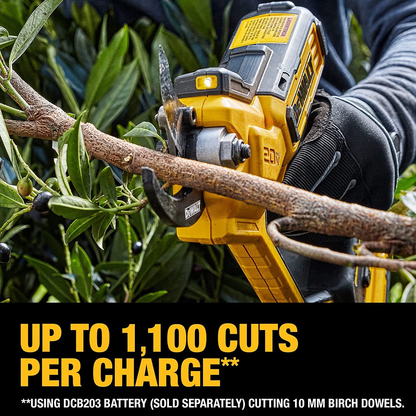 DEWALT 20V MAX Cordless Battery Powered Pruner (Tool Only)