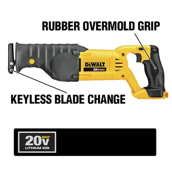 DEWALT 20V MAX Cordless Reciprocating Saw (Tool Only)
