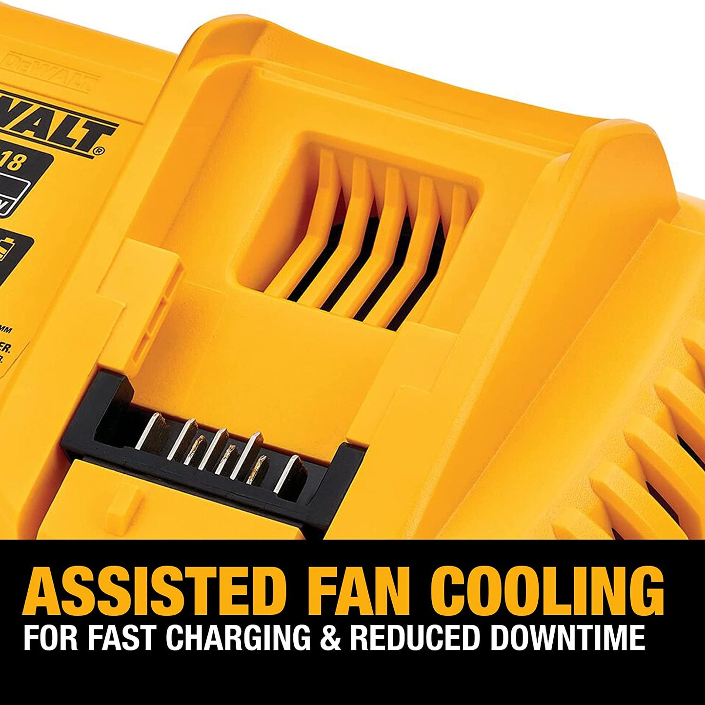 DEWALT 20V MAX Lithium-Ion Fan Cooled Fast Battery Charger