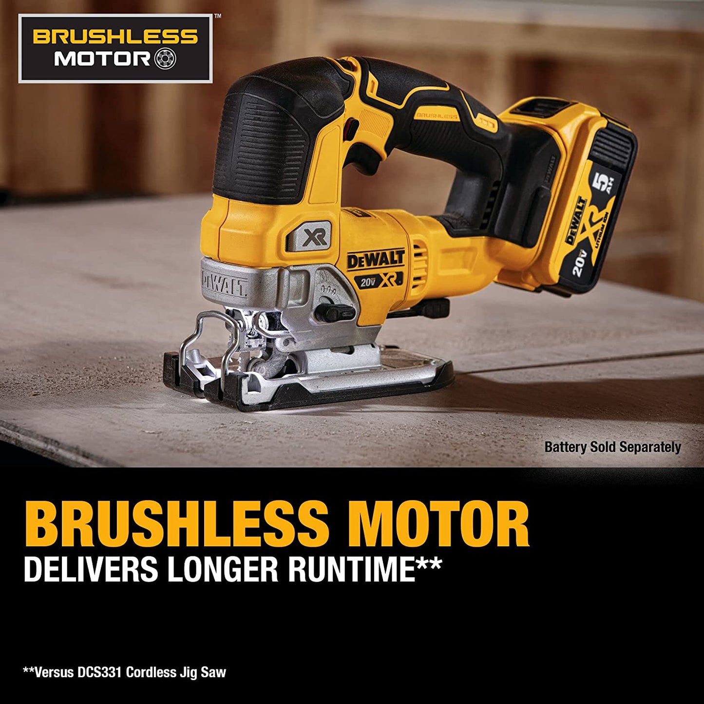 DEWALT 20V MAX XR Cordless Brushless Jigsaw (Tool Only)