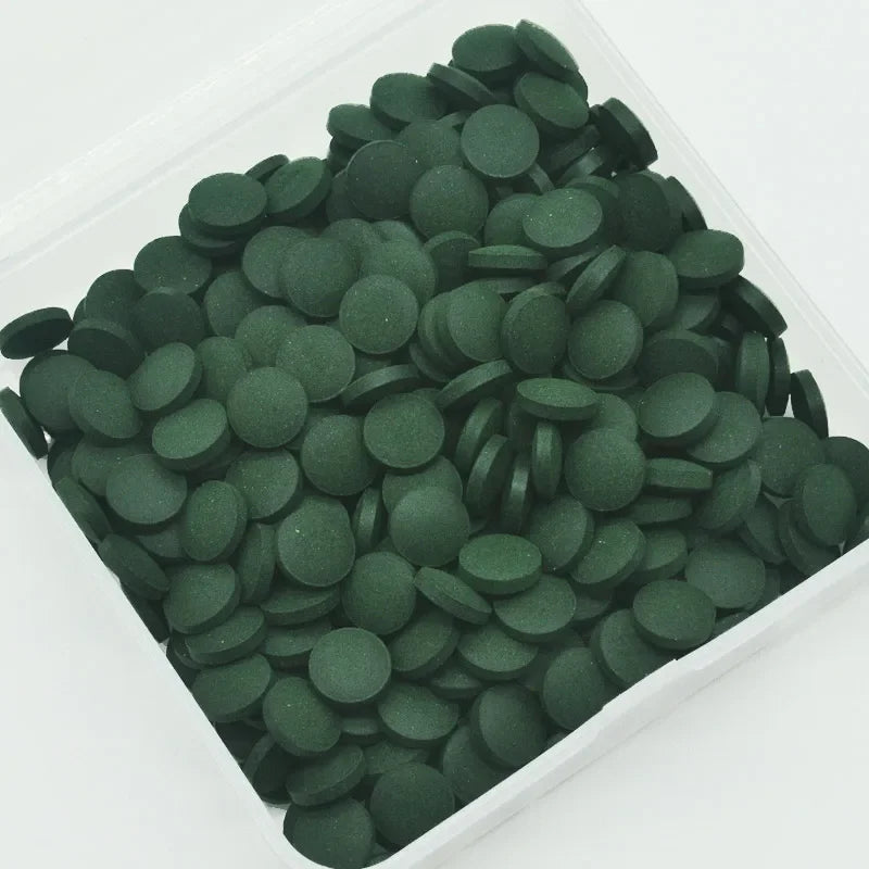 100/500Pcs Spirulina Tablets Enrichment Favorite Pet Food Fish Crystal Red Shrimp Pet Food