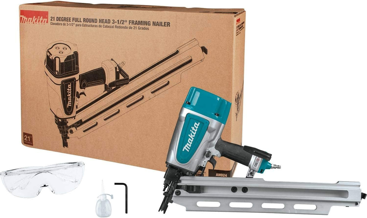 Makita 3-1/2 in. 21° Pneumatic Full Round Head Framing Nailer