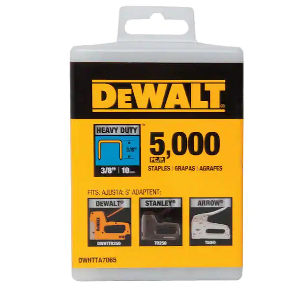 DEWALT  3/8 in. Heavy Duty Staples (5,000 per Box)