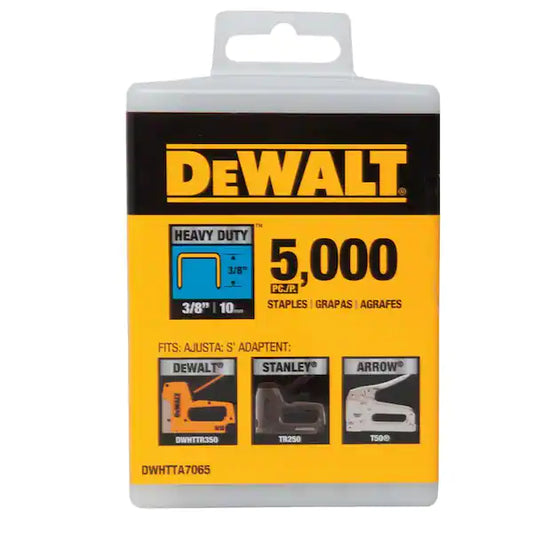 DEWALT  3/8 in. Heavy Duty Staples (5,000 per Box)