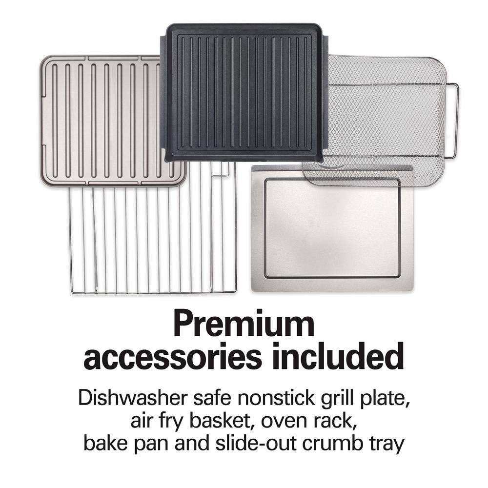 Hamilton Beach Sure-Crisp 1700-Watts 6-Slice Stainless Steel Air Fry Oven with Grill