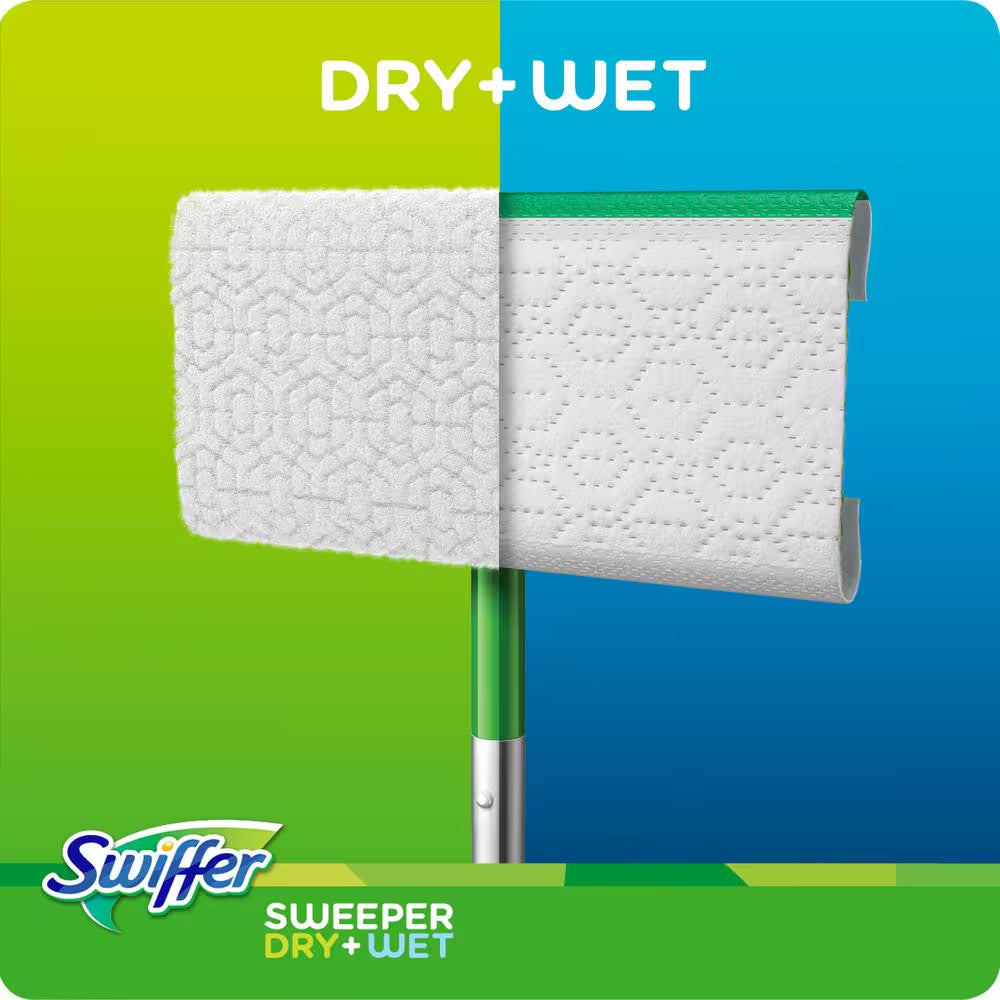 Sweeper 2-In-1 Dry and Wet Multi-Surface Mopping Starter Kit (1-Mop, 10-Refills)