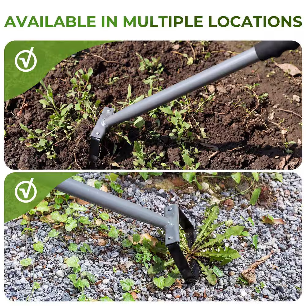17 In. Mini Action Hoe, Garden Hoes with Metal Handle