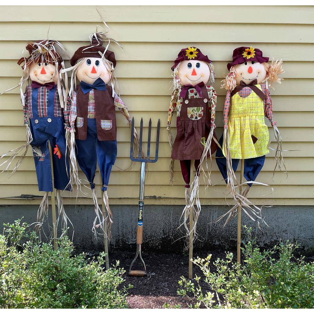 60 in. Scarecrow on Pole (Set of 12)
