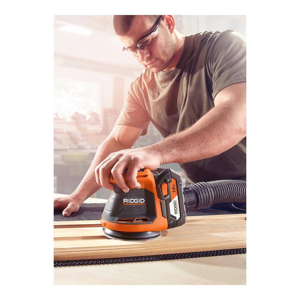 RIDGID 18V Cordless 2-Tool Combo Kit with Random Orbit Sander and 1/4 in. Sheet Sander (Tools Only)