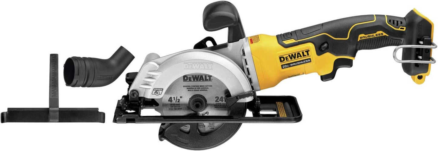 DEWALT ATOMIC 20V MAX Cordless Brushless 4-1/2 in. Circular Saw (Tool Only)