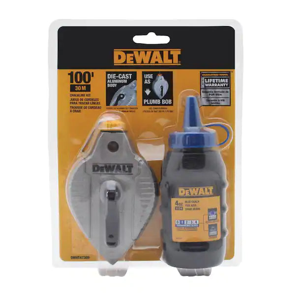 DEWALT Cast Aluminum Chalk Reel in Blue