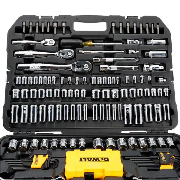 DEWALT 1/4 in., 3/8 in. and ½ in. Drive Polished Chrome Mechanics Tool Set (168-Piece)