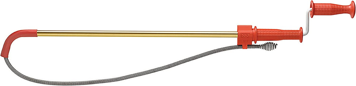 RIDGID K-3 Ultra Flexible Toilet Auger with Unclogging 3 ft. Snake and Integrated Bulb Head, Plumbing Toilet Snake for Drain