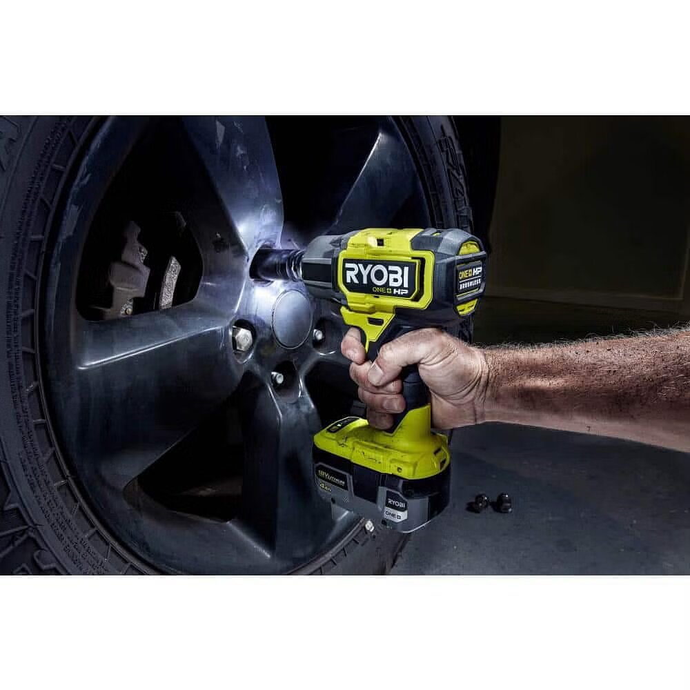 RYOBI ONE+ HP 18V Brushless Cordless 4-Mode 1/2 in. Impact Wrench (Tool Only)