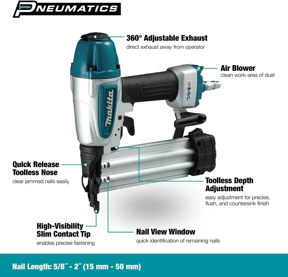 Makita Pneumatic 2 in. 18-Gauge Brad Nailer