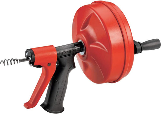 RIDGID Power Spin+ 1/4 in. x 25 ft. Hybrid Drain Cleaning Snake Auger (Manual or Cordless Drill Operated, Tool Only)