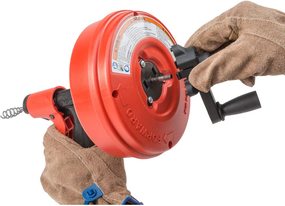 RIDGID Power Spin+ 1/4 in. x 25 ft. Hybrid Drain Cleaning Snake Auger (Manual or Cordless Drill Operated, Tool Only)