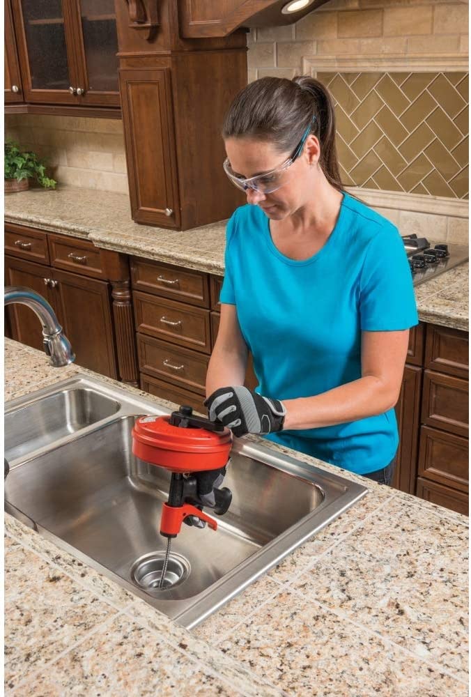 RIDGID Power Spin+ 1/4 in. x 25 ft. Hybrid Drain Cleaning Snake Auger (Manual or Cordless Drill Operated, Tool Only)