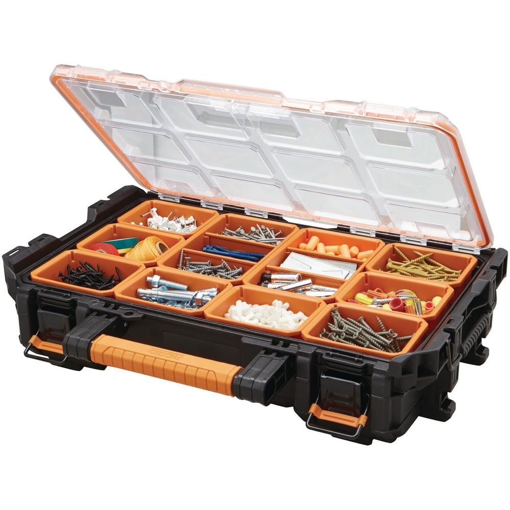 RIDGID Pro System Gear 10-Compartment Small Parts Organizer