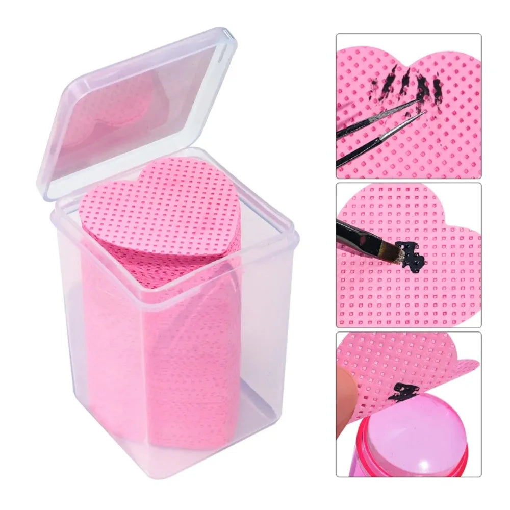 200PCS Wipes Paper Cotton Eyelash Glue Remover Wipe Mouth Of The Glue Bottle Prevent Clogging Glue Cleaner Pads Lash Extension