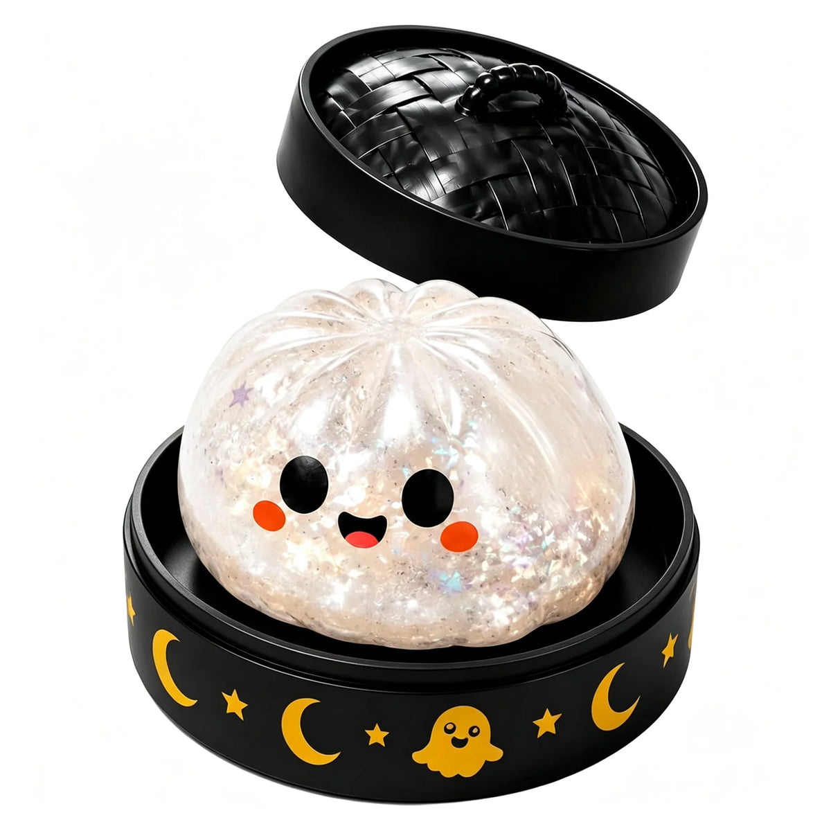 New Halloween Dumpling Squeeze Squishy Toy, Cute Slow Rising Squeeze Stress Relief Sensory Toy, Soft Kawaii Halloween Fidget Toy