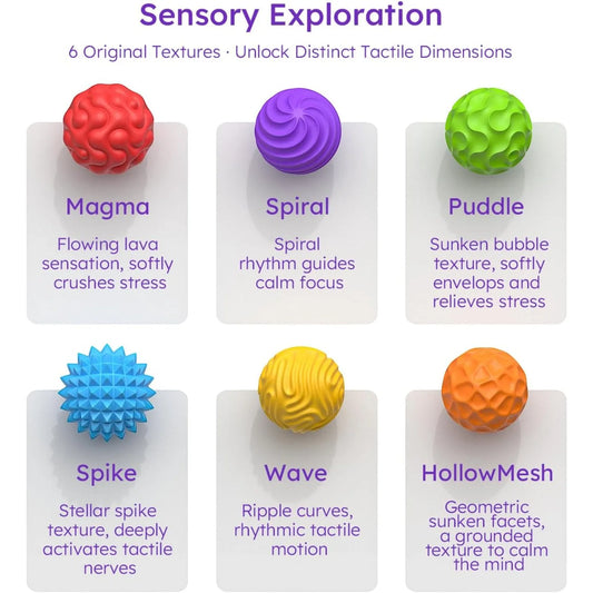 Silicone Magnetic Sensory Balls Fidget Toy Worry Balls Autism Calming Fidgeting Toys Anxiety Relief Stress Sensory Toy