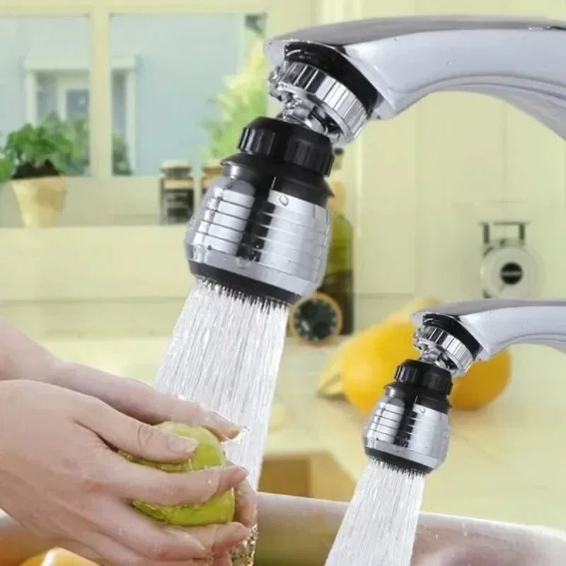 2Pcs 360 Rotate Swivel Faucet Nozzle Filter Adapter Water Saving Tap Aerator Diffuser