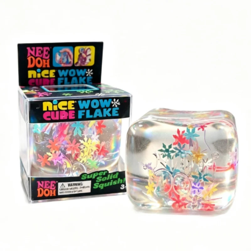 Needoh Holographic Ribbon Squishy Toy Squeeze Sensory Colorful Knead Stretch Anxiety Relief ADHD Fidget Leisure Adult Gift