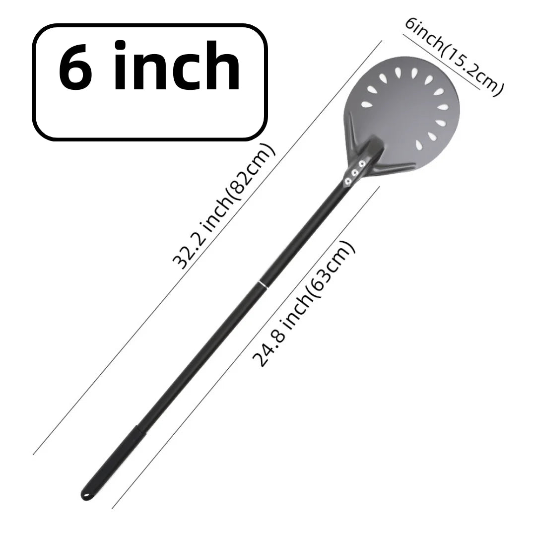 6&12 13 14 Inch Aluminum Pizza Peel Bread Paddle Pizza Oven Turning Peel Hard Anodized Pizza Baking Kitchen Tool Spatula