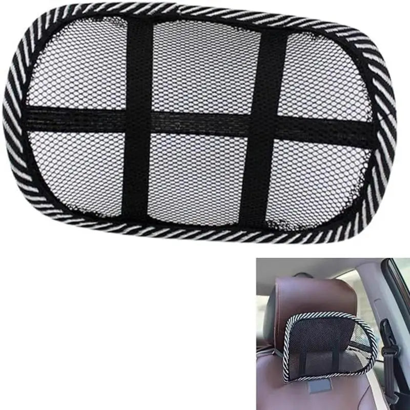 Car Headrest Summer Air Mesh Mini Car Pillow Breathable Cool Neck Pillow