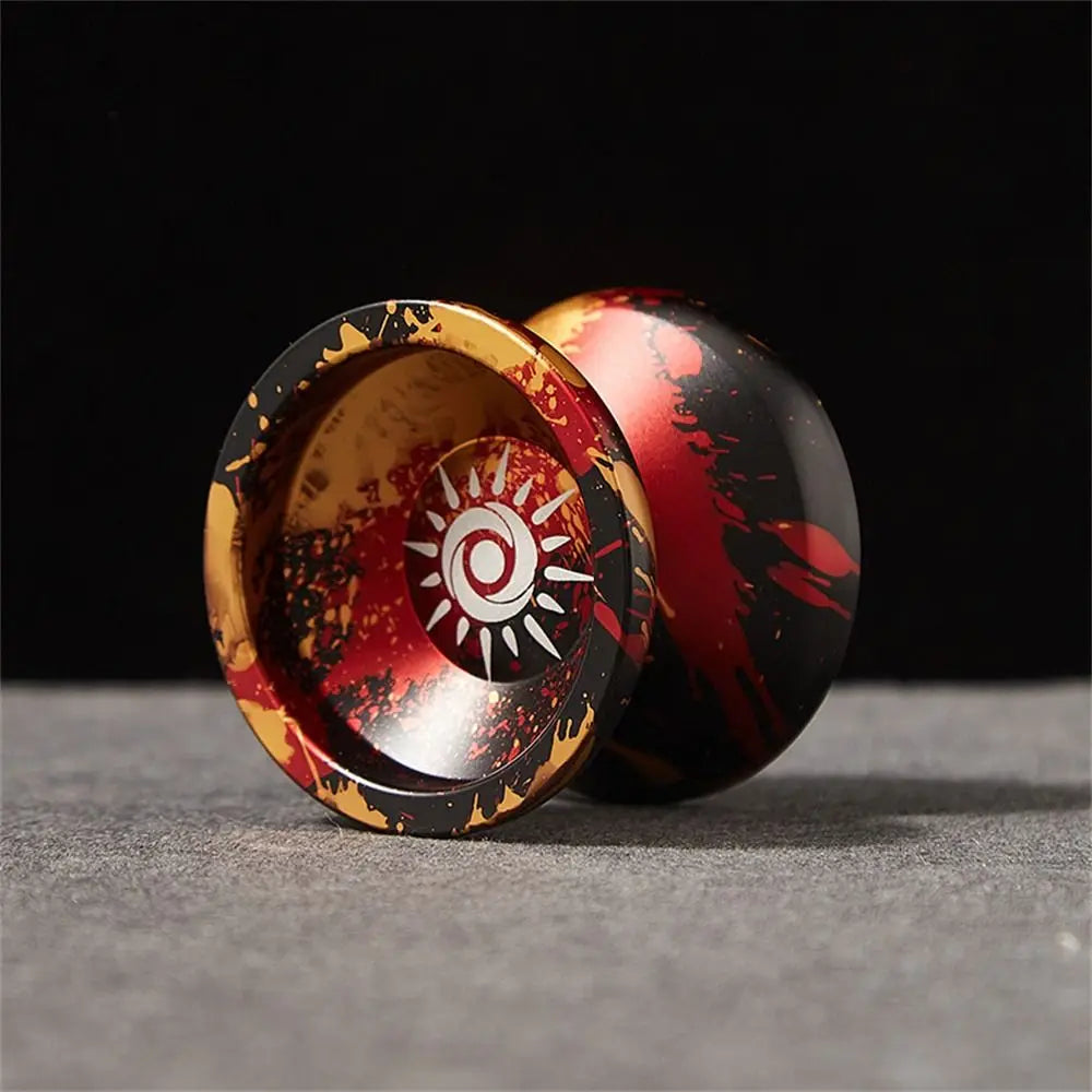 Fashion 10 Ball Bearing Metal Yoyo Alloy Aluminum Unresponsive Yo Yo Toys Professional Spinning String Yoyo Ball Children's