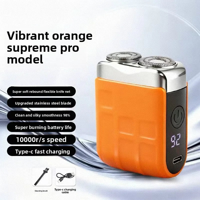 New Electric Shaver for Men, Rechargeable Beard Blade, Water Washed Digital Display Double Headed Shaver
