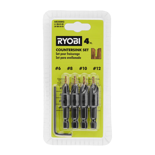 RYOBI  SpeedLoad+ 5-Piece Power Groove Countersink Set