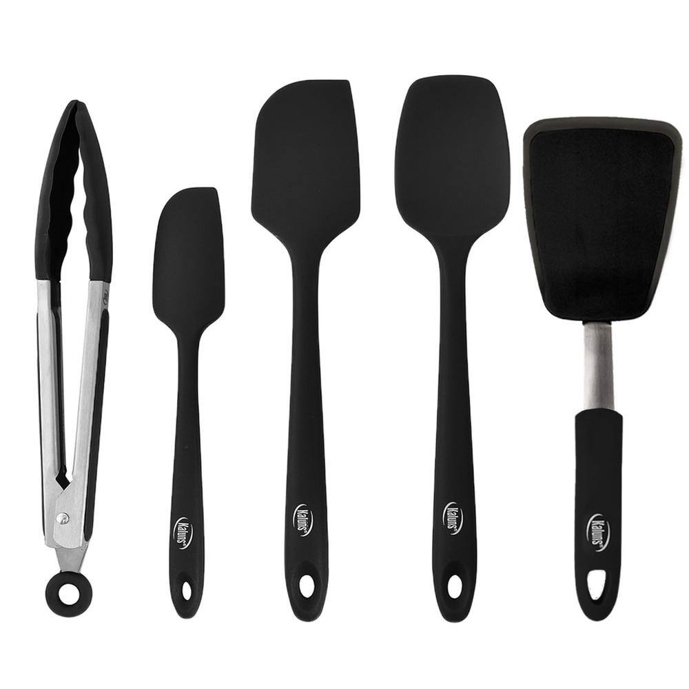 Kaluns Heat Resistant Rubber Silicone Spatula (Set of 5)
