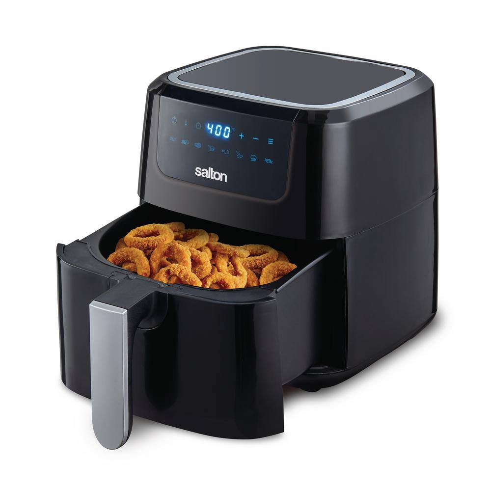 Salton 5.28 qt. Black Digital Air Fryer XL