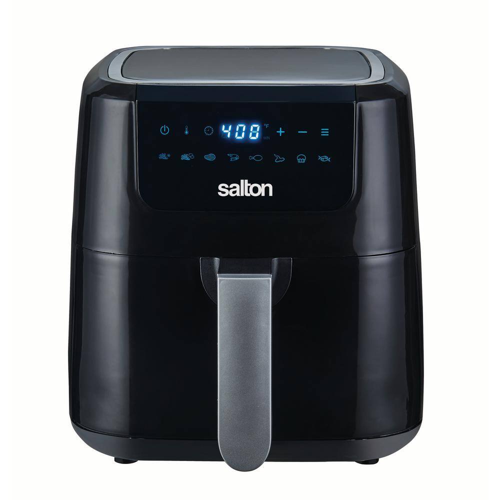 Salton 5.28 qt. Black Digital Air Fryer XL