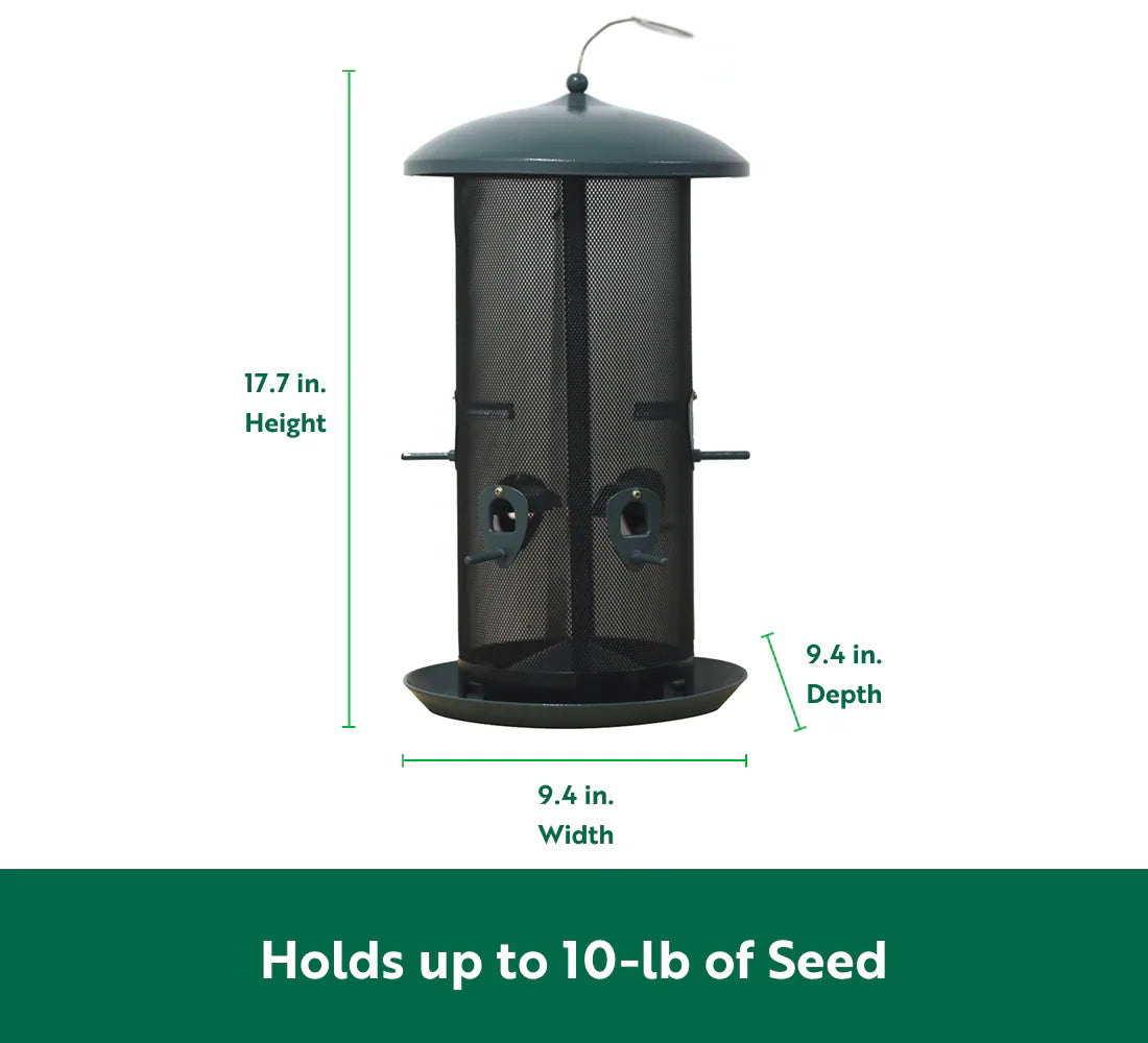 Mesh Hanging Hopper Bird Feeder - 10-Lb